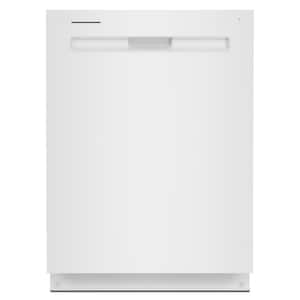 24 in. White Top Control Built-in Tall Tub Dishwasher with Dual Power Filtration, 47 dBA