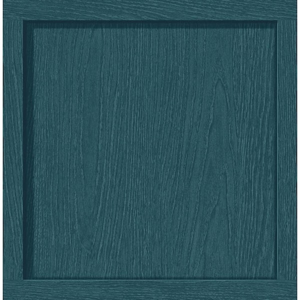 STACY GARCIA HOME 30.75 sq. ft. Teal Squared Away Vinyl Peel and Stick Wallpaper Roll