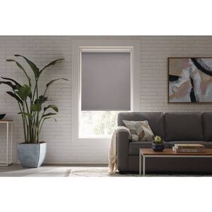 Cut to Size Taupe Cordless Blackout Fabric Roller Shade 37.25 in. W x 72 in. L