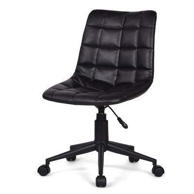 Chambers Distressed Black Swivel Office Chair