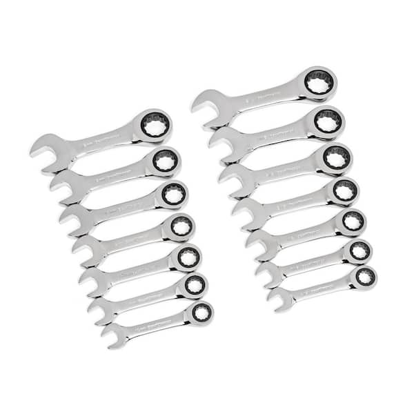 GEARWRENCH  STANDARD & STUBBY COMBINATION Ratcheting Wrenches MM/SAE CHOOSE SIZE 