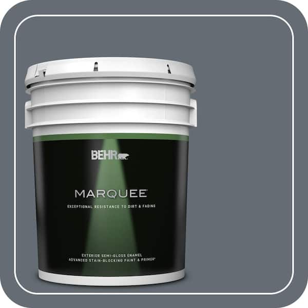 BEHR MARQUEE 5 gal. #PPU26-22 Summer Storm Semi-Gloss Enamel Exterior Paint & Primer