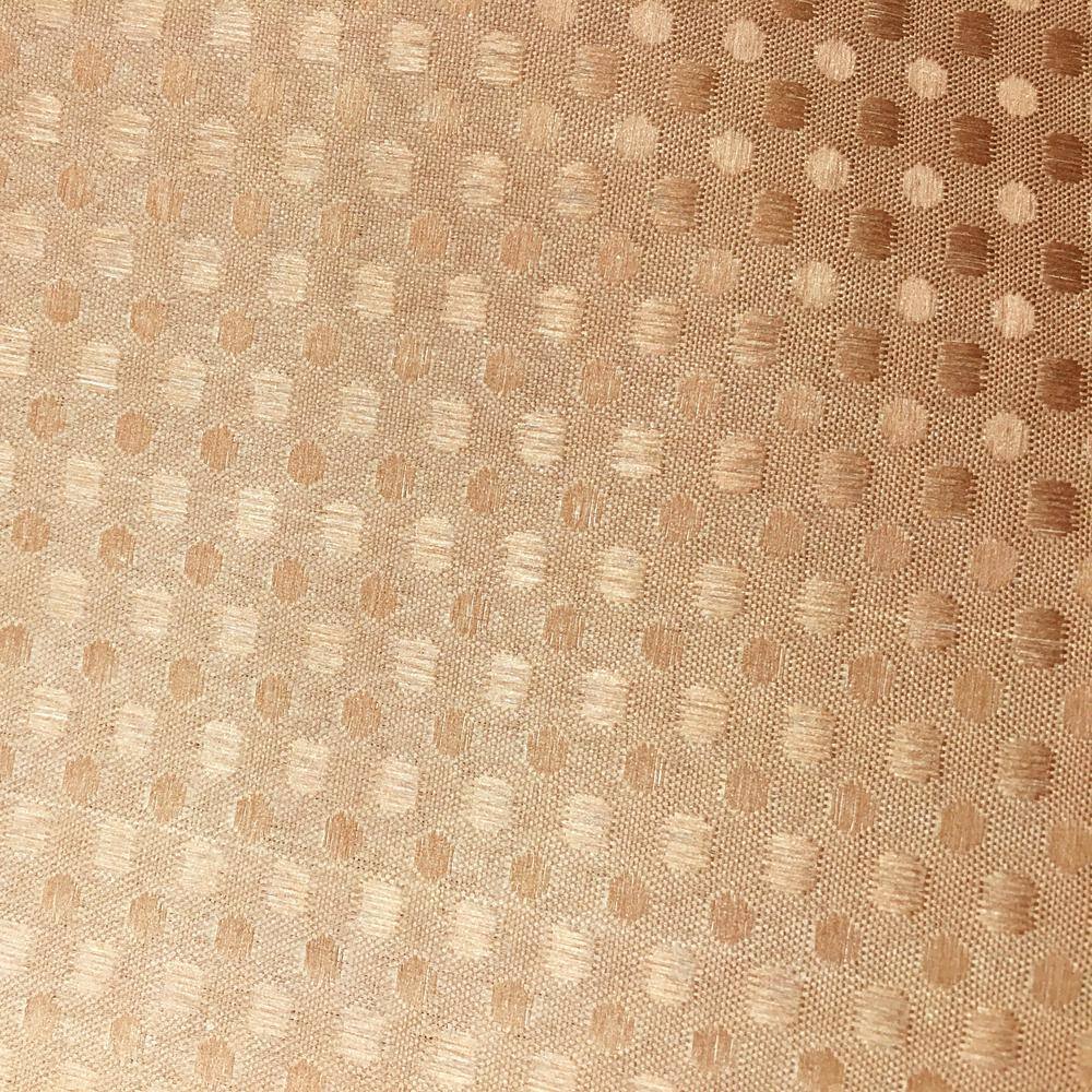 Chocolate Ombre Textured Polyester Shower Curtain Set with Beaded Rings