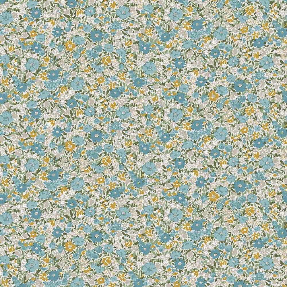 Laura Ashley Loveston Newport Blue Removable Wallpaper Sample 12107594 ...