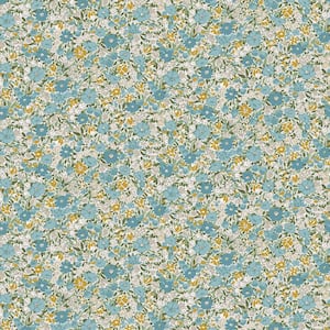 Laura Ashley Pinford Trellis Pale Seaspray Blue Removable Wallpaper 