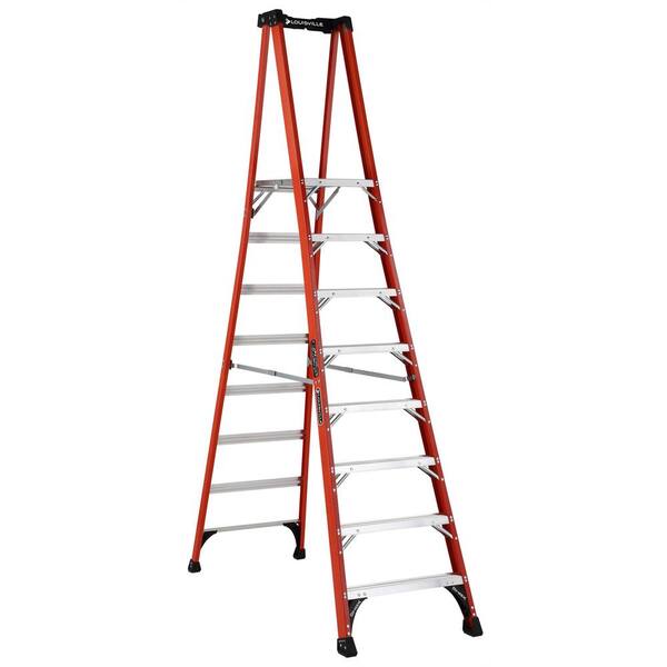 Louisville Ladder 8 ft. Fiberglass Pinnacle PRO Platform Ladder with 375 lbs. Load Capacity Type IAA Duty Rating