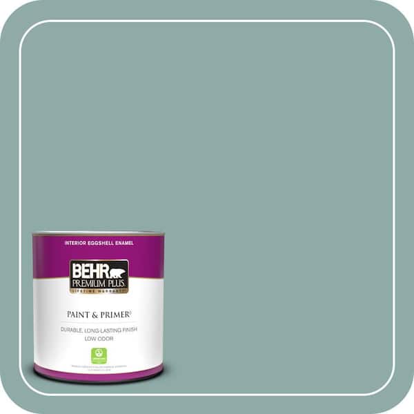 BEHR PREMIUM PLUS 1 qt. Home Decorators Collection #HDC-CL-25 Oceanus Eggshell Enamel Low Odor Interior Paint & Primer