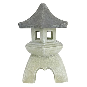 Asian Pagoda Medium Statue Set (2-Piece)