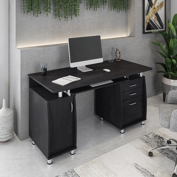 TECHNI MOBILI 47.5 in. W Complete Workstation Computer Desk with