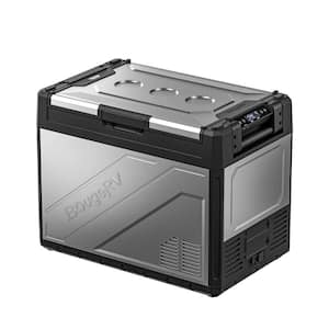 12-Volt Portable Refrigerator 69 Quart Dual Zone Car Fridge Freezer with Metal Casing and APP Control, Compressor Cooler