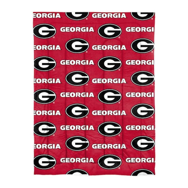 4-Piece Multi Colored Georgia Bulldogs Twin Size Polyester Bed in a Bag Set