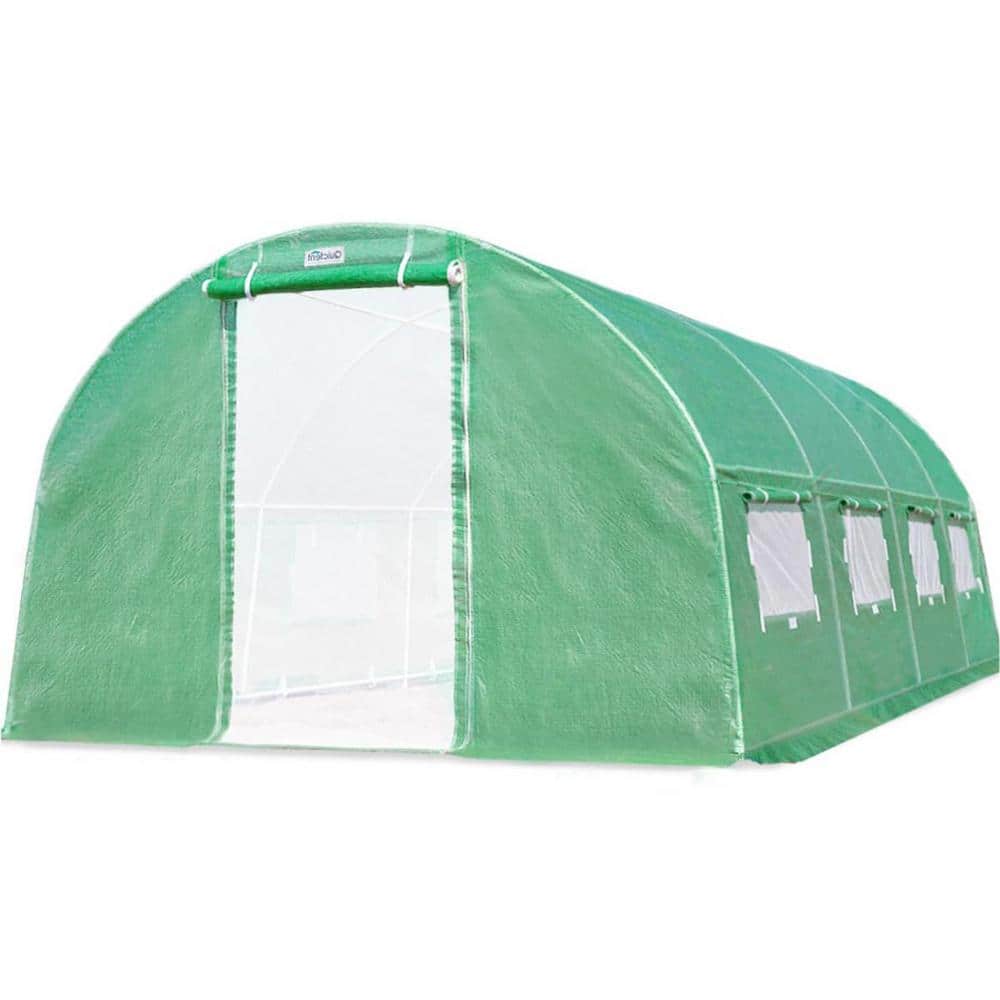 240 in. W x 120 in. x 79 in. H High Tunnel Gardening Large Walk-in Greenhou