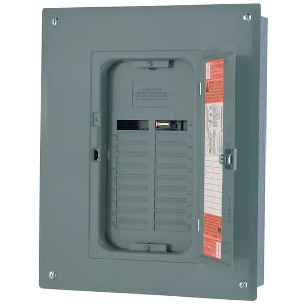 Square D QO 125 Amp 20-Space 24-Circuit Indoor Main Lug Load Center with Cover, Ground Bar