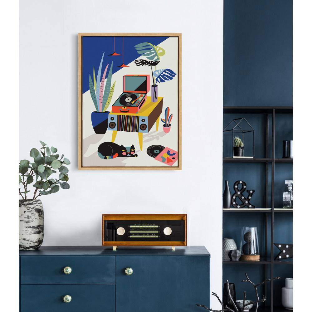 Chill Out Saturday Abstract Animal Canvas Print, 27" x 22"