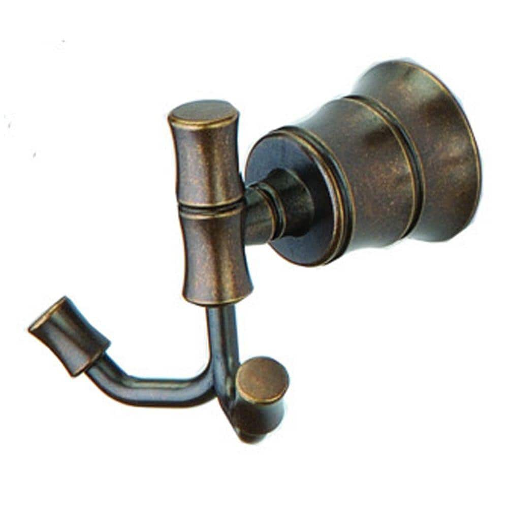 EAN 6925699910369 product image for Bamboo Double Robe Hook in Heritage Bronze | upcitemdb.com