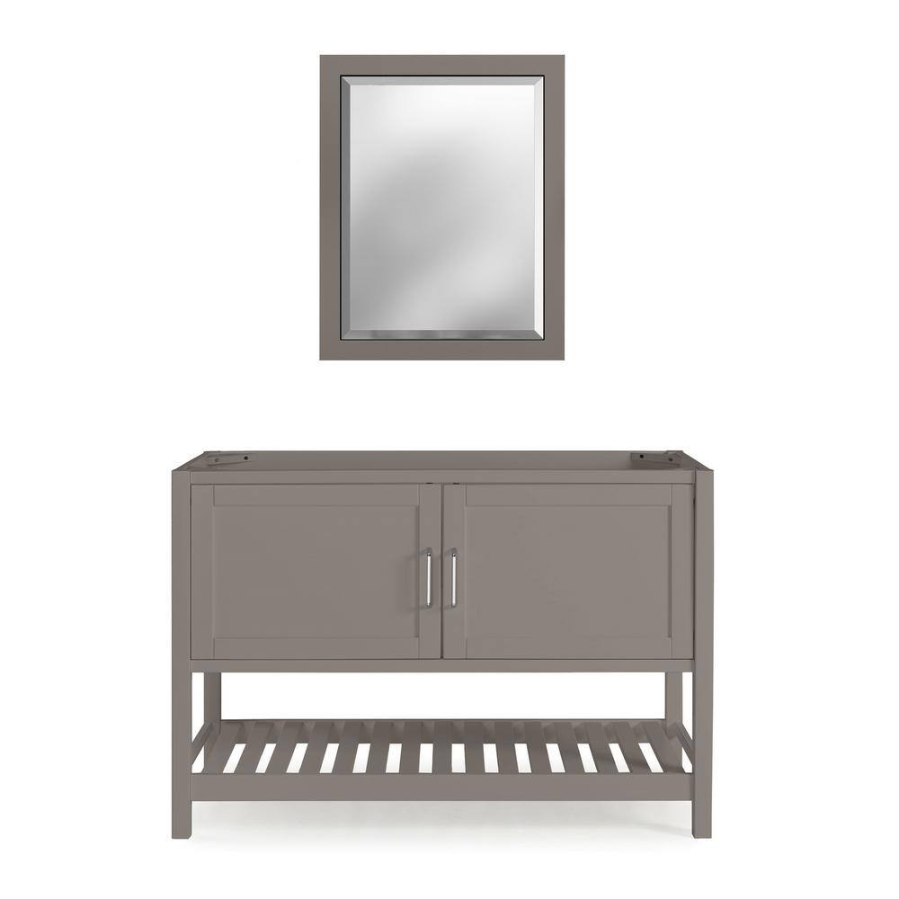 Bennet 2-Pieces Wooden Bathroom Vanity 48 in. L Bathroom Vanity Storage and