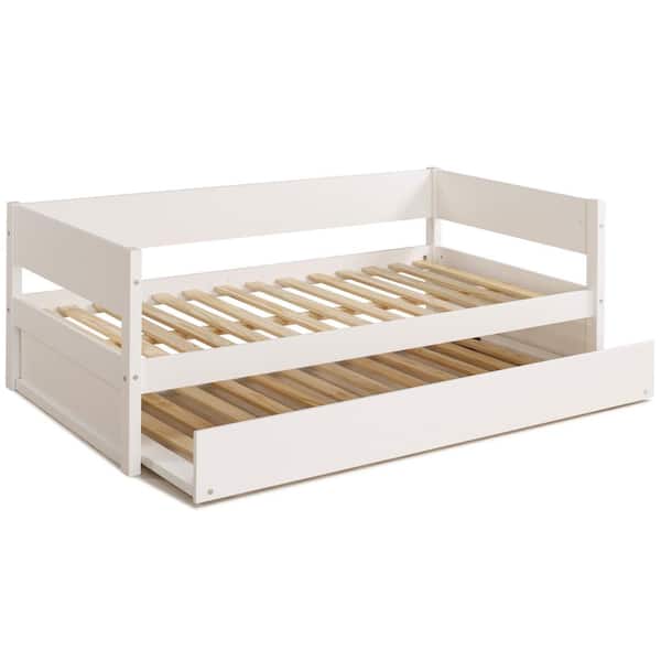 Camaflexi Tribeca White Twin Size, Diy Twin Daybed With Trundle