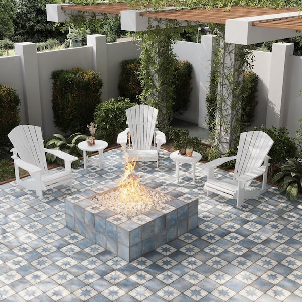 Faenza 8 in. x 8 in. Matte Weathered Slate Porcelain Square Tile (6.46 sq ft/case)-15 Pack