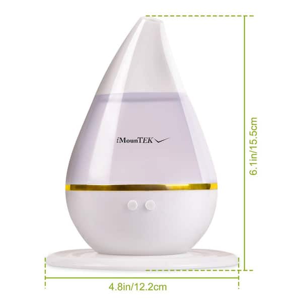 Colorful Cool Mini Humidifier, Essential Oil Diffuser, Aroma Essential USB  Personal Desktop Humidifier for Car, Office Room, Bedroom etc,2 Adjustable  Mist Modes (White)