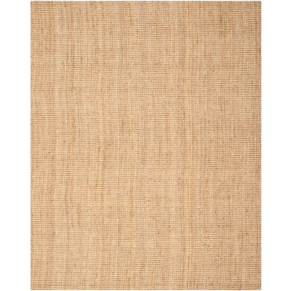 Natural Fiber Beige 9 ft. x 12 ft. Solid Area Rug