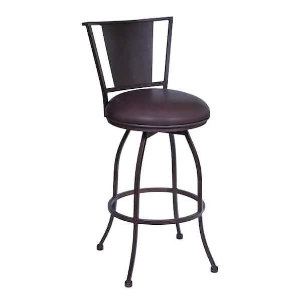 Armen Living Britta 26 in. Brown Bar Stool