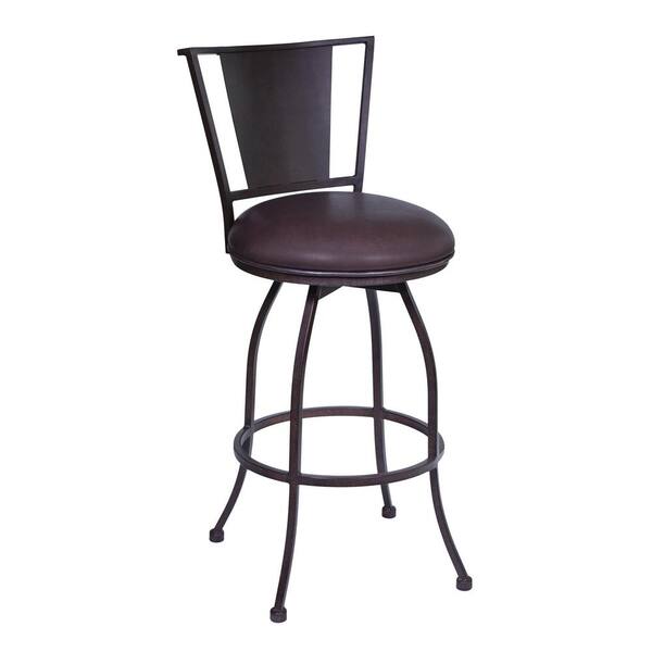 Armen Living Britta 30 in. Brown Bar Stool