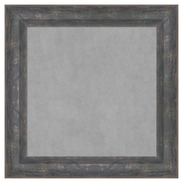 Amanti Art Angled Metallic Rainbow 15 in. x 15 in. Framed Magnetic Board