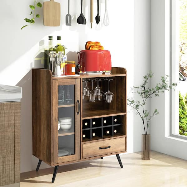 Kitchen pantry with online wine rack