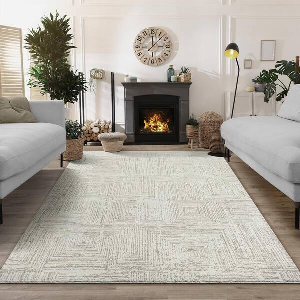 Concord Global Trading Nizza Collection Naples Ivory 6 ft. x 9 ft 
