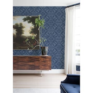 Felix Indigo Geometric Strippable Non Woven Wallpaper