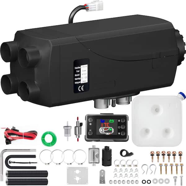 SKYSHALO 8KW Diesel Air Heater Muffler Diesel Heater 12V 10L Tank Diesel Parking Heater 8000W with Lcd Monitor for Boat Bus RV