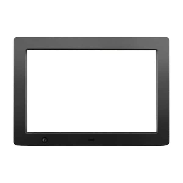 10 in. Electronic Photo Frame with HD IPS Display, Video, Background Music, Calendar, Clock and Slideshow in Black