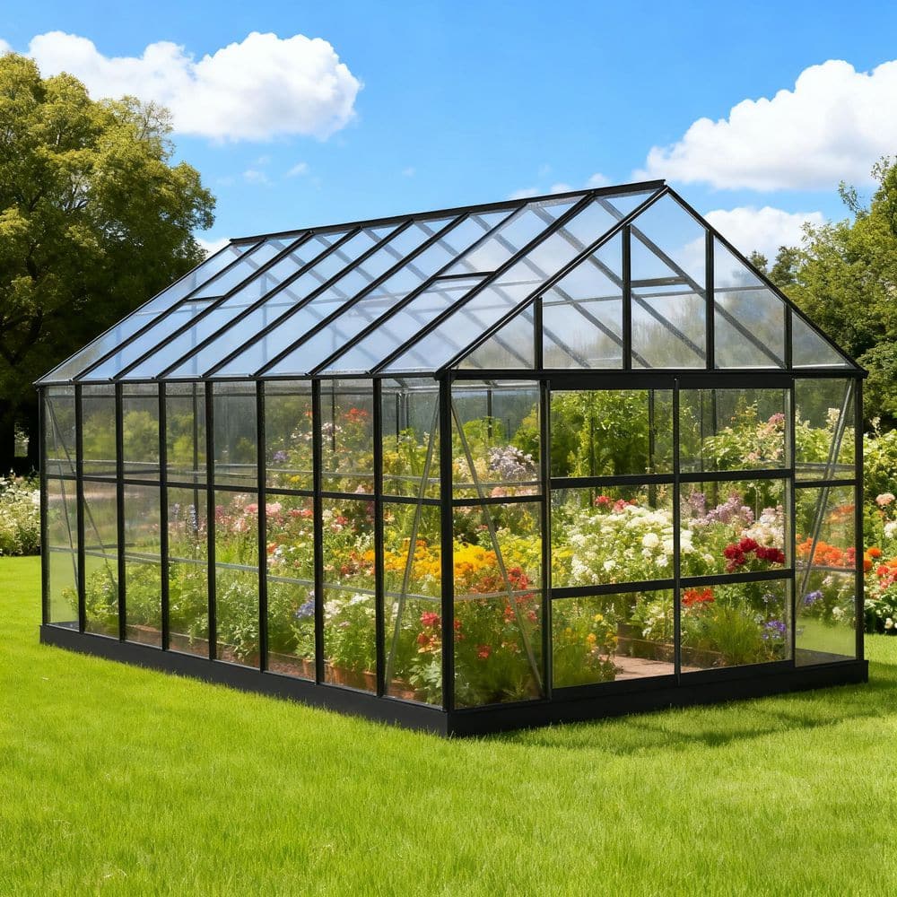 MeetLeisure 10 ft. x 16 ft. Outdoor Polycarbonate Walk-In