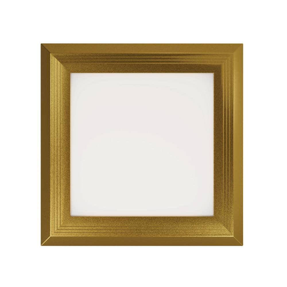 Next Glow Ultra Slim 5" Matte Brass LED Ceiling Light Fixture