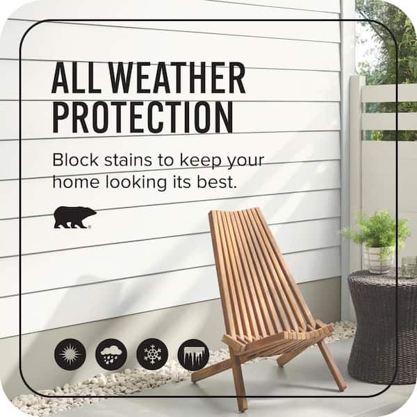 BEHR ULTRA - 1 gal. Ultra Pure White Semi-Gloss Enamel Exterior Paint & Primer