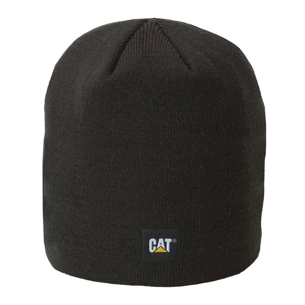 Black Acrylic Knit Hat 