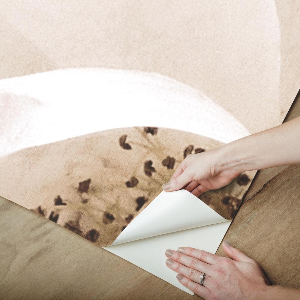 Creamy Floral Peel and Stick White Wallpaper Mural