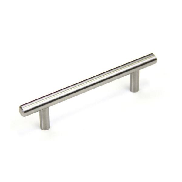 Euro 4 In 102 Mm Center To Solid Stainless Steel Drawer Pull Cabinet Handle 10 Pack Wc12s006 The Home Depot Center To Solid Stainless Steel, Recessed Cabinet Pulls Home Depot