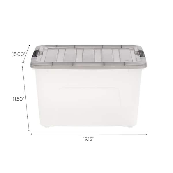 Cetoo Plastic Storage Bin Box Stackable And Nestable With Lid And