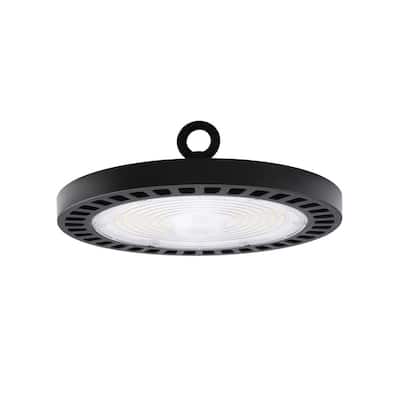 MEDINAH POWER 11 in. Round 400-Watt Equivalent Integrated LED Dimmable Bronze High Bay Light, 22000 Lumens, 5000K Daylight