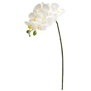 28 in. Orchid Phalaenopsis Artificial Flower Stem (Set of 6)