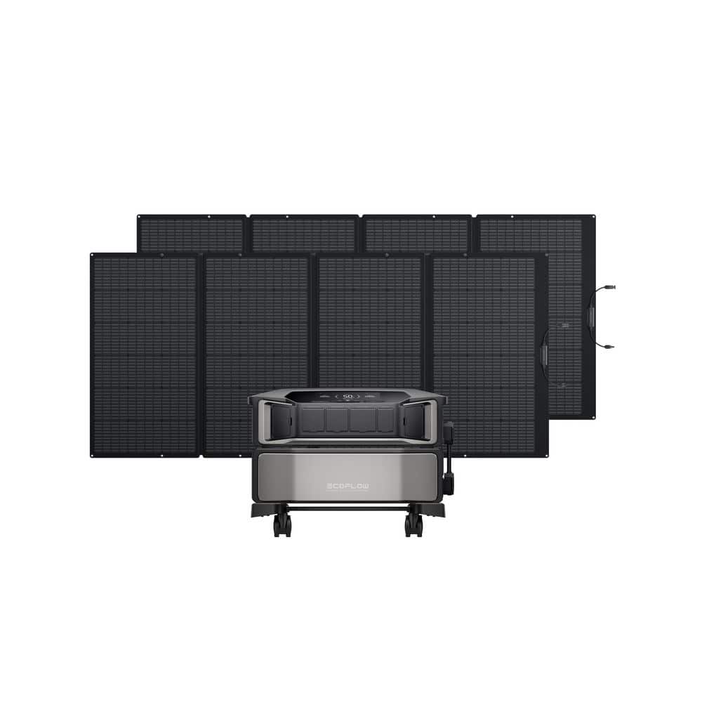 Battery Generator Delta Pro Ultra 6144Wh LFP Power Station with 2 pcs 400W 