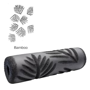 9 in. Bamboo Textured Foam Roller Cover