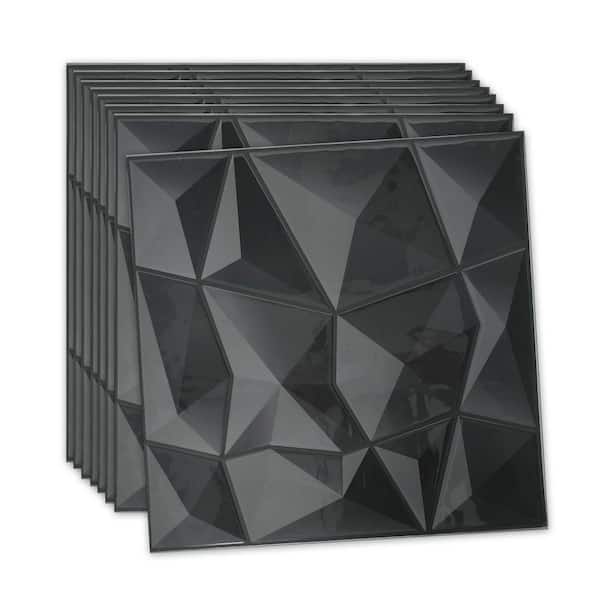 Art3d Gravity Gray 12 in. x 12 in. Peel and Stick Wall Tile Backsplash (6-Pack) Art3d Gravity Gray 12 in. x 12 in. Peel and Stick Wall Tile Backsplash (6-Pack)