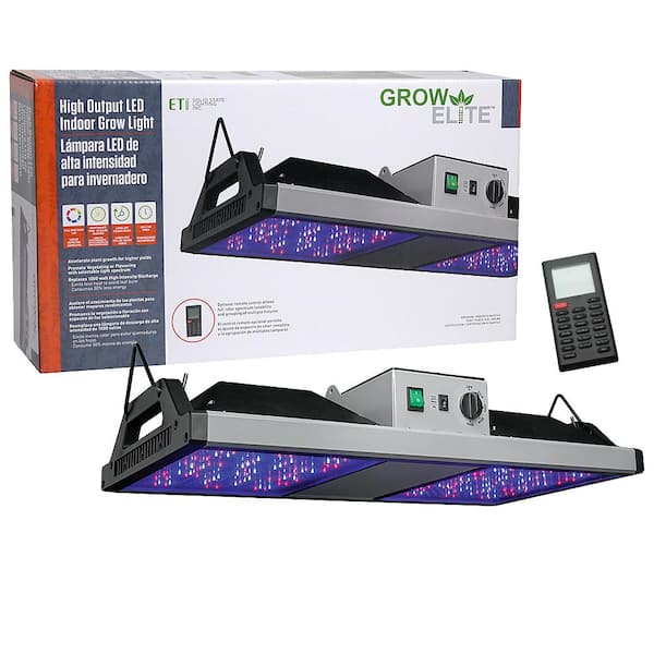 ETI LIGHTING Grow Elite 2 ft. Integrated LED Indoor Grow Light with Remote Control High Output 500-Watt Full Spectrum