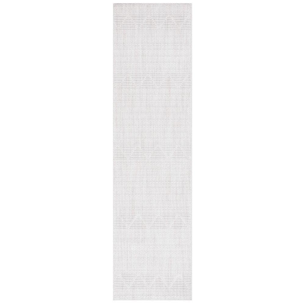 Martha Stewart Ivory 2 ft. x 8 ft. Muted Striped Trellis Runner Rug price history on PriceWatchPro