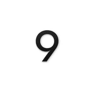 4 in. Magnetic Numbers - Black Number 9