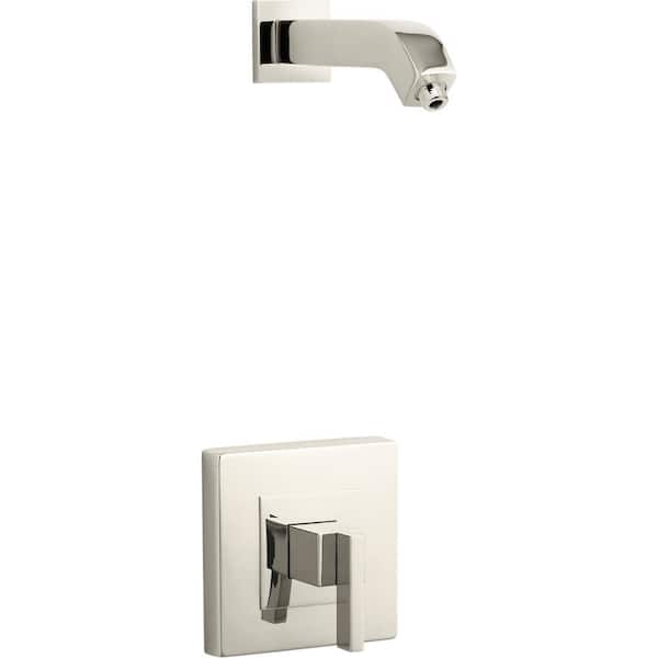 KOHLER Loure 1-Handle Shower Trim Kit Less Showerhead in Vibrant Polished Nickel (Valve Not Included)