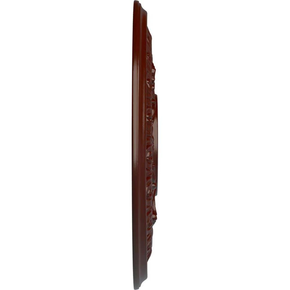 Brushed Mahogany Polyurethane Baltimore Ceiling Medallion