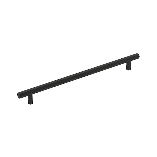 Caliber 10-1/16 in. (256mm) Modern Matte Black Bar Cabinet Pull